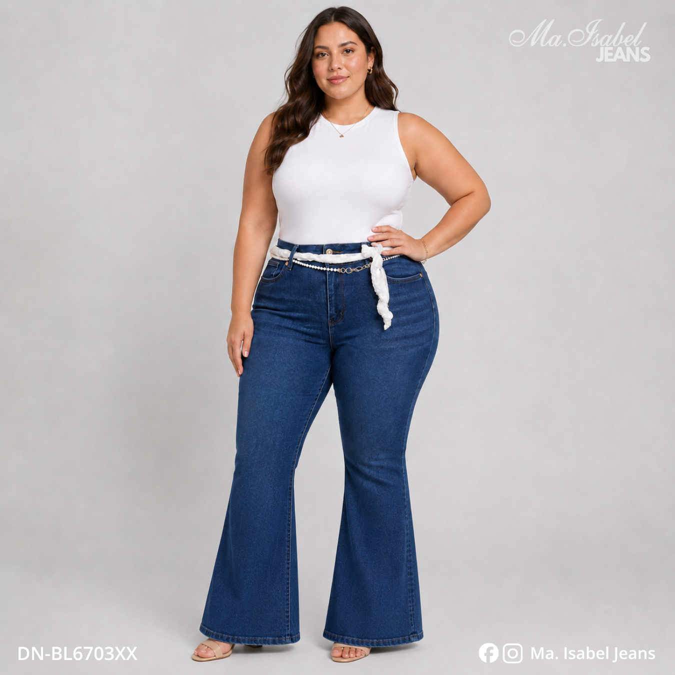 Jean Campana Curvy - Azul Marino