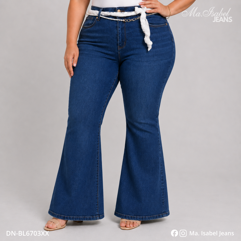 Jean Campana Curvy - Azul Marino