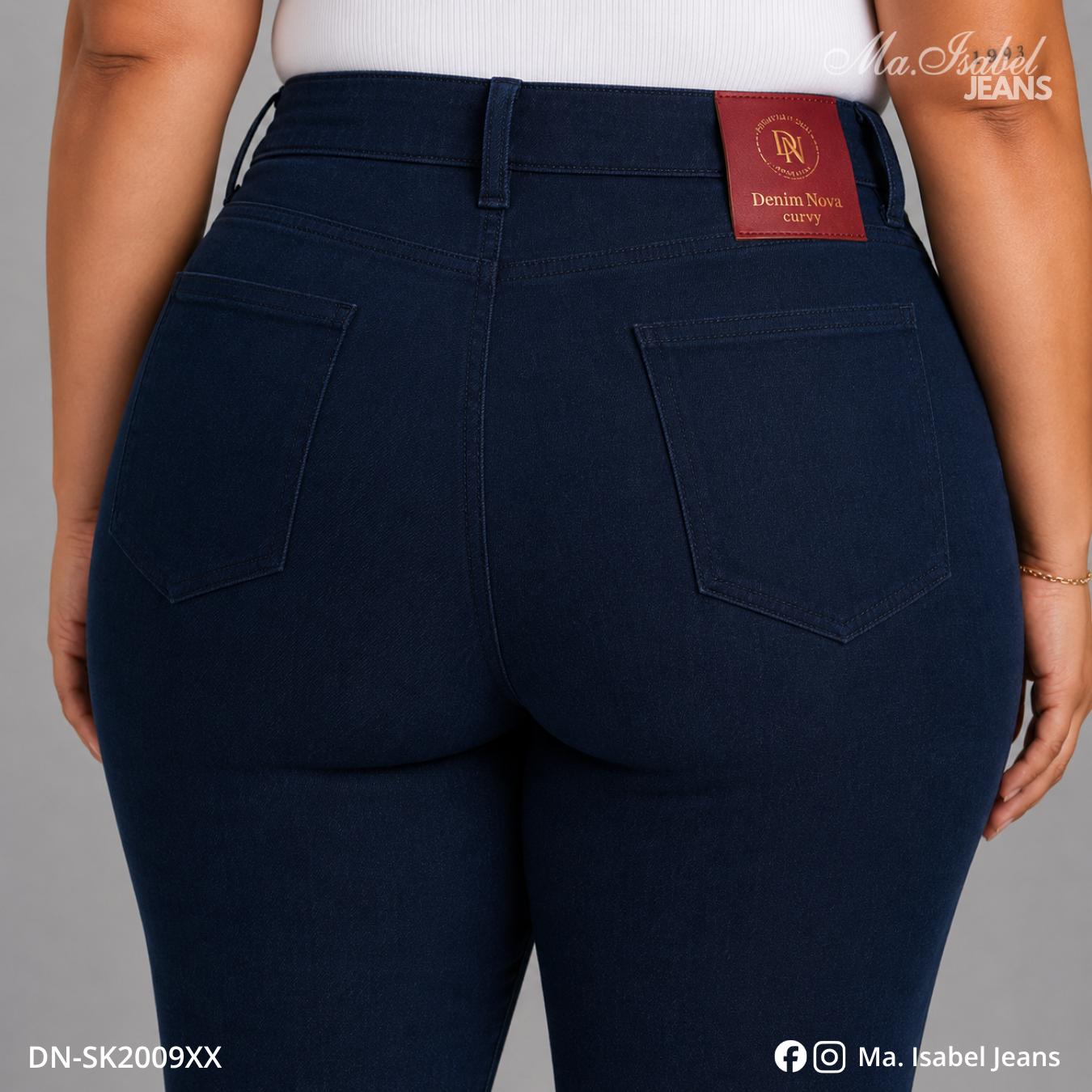 Jean Skinny Curvy - Marino Liso