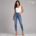 Maisabel Jeans jeans de dama México skinny azul claro con aplicación de cristales y mezclilla premium
