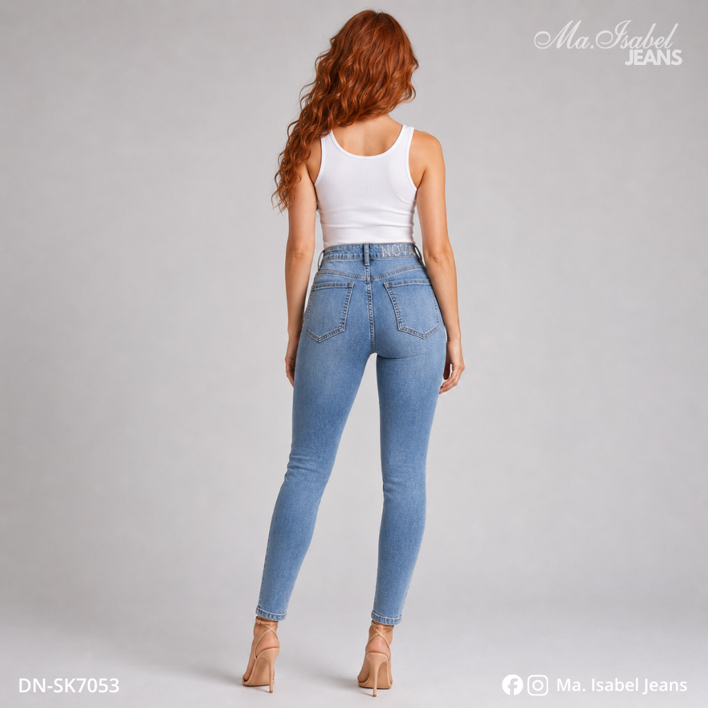 Maisabel Jeans Plaza Texticuitzeo jeans skinny azul claro para emprendedoras con glitter y mezclilla premium al mayoreo2