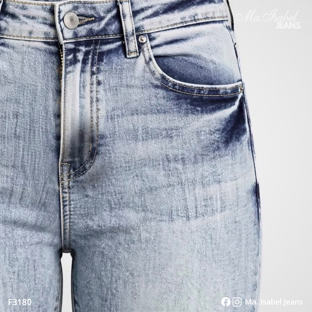Jean Skinny Mujer - Azul Claro Jaspeado F3180