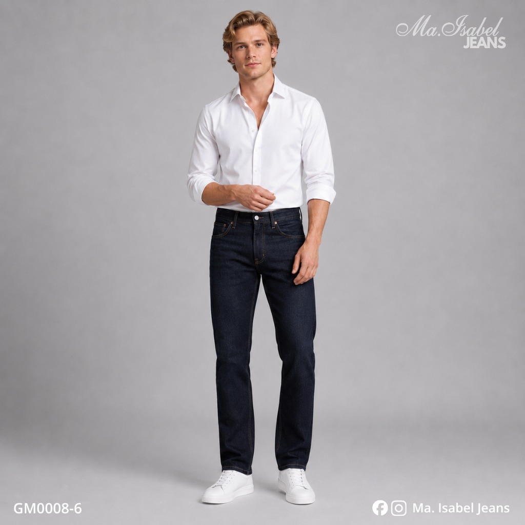 Ma. Isabel Jeans jeans de caballero México recto color petróleo de mezclilla premium con tela stretch y ajuste clásico