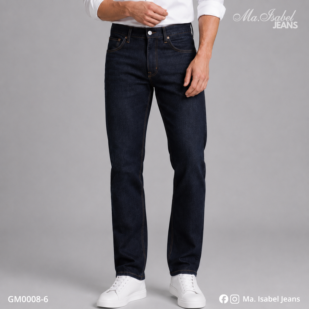 Maisabel Jeans pantalón de mezclilla para hombre recto color petróleo con corte clásico y mezclilla premium