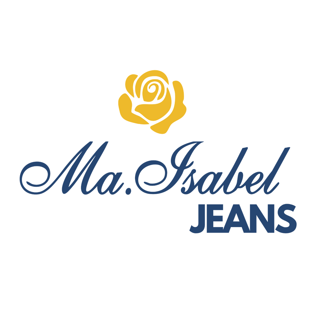 Logotipo de Ma Isabel Jeans, marca mexicana especializada en jeans de mezclilla para mujer, hombre y tallas curvy