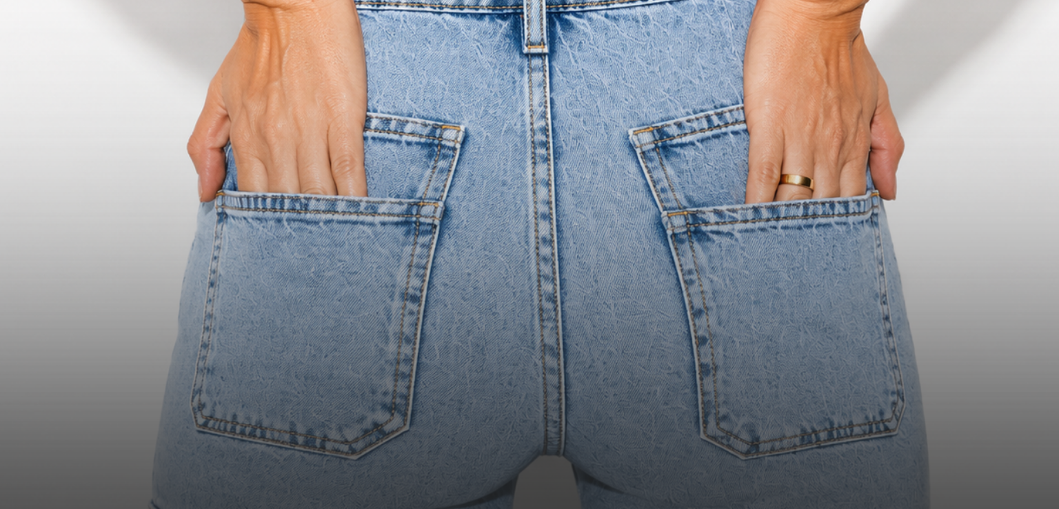 Jeans wide leg con estilo casual y diseño moderno de Ma Isabel Jeans México