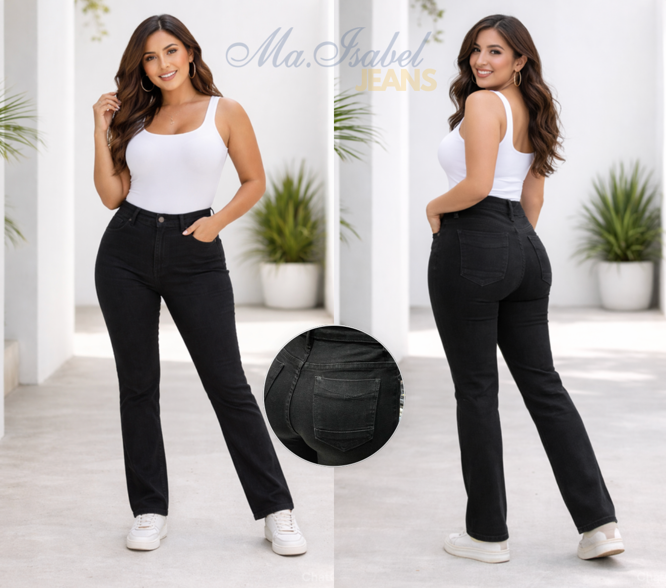 Mom Jeans con brillos