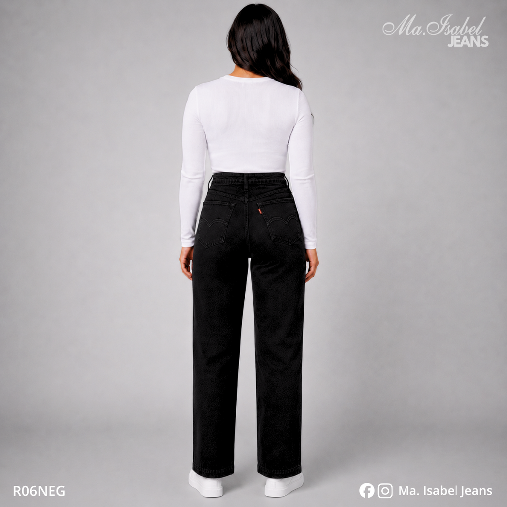 Jean Recto Mujer - Negro